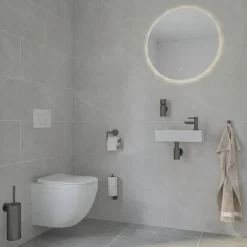 Marho Toiletrolhouder Luxor met klep gun metal