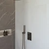 Marho Valdra regendouche set inbouw met thermostaatkraan 30 cm gun metal