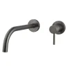Marho Valdra Slim inbouw wastafelkraan gun metal eengreeps
