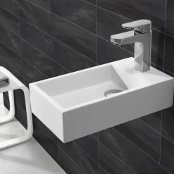 Marho Zelia fontein toilet links mat wit composiet