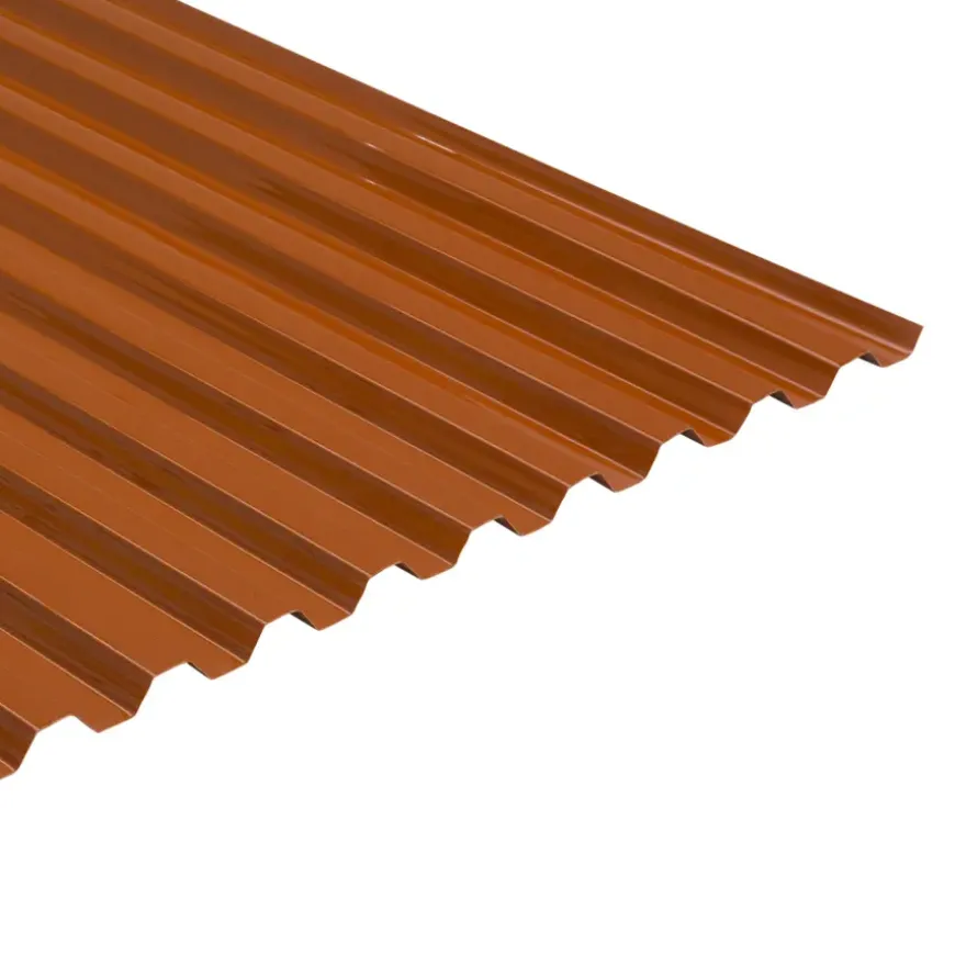 Martens Damwandplaat / Trapezeplaat PVC rood 92,8x214 cm