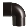 Martens PVC bocht 90° bruin mof/verjongd 80 mm