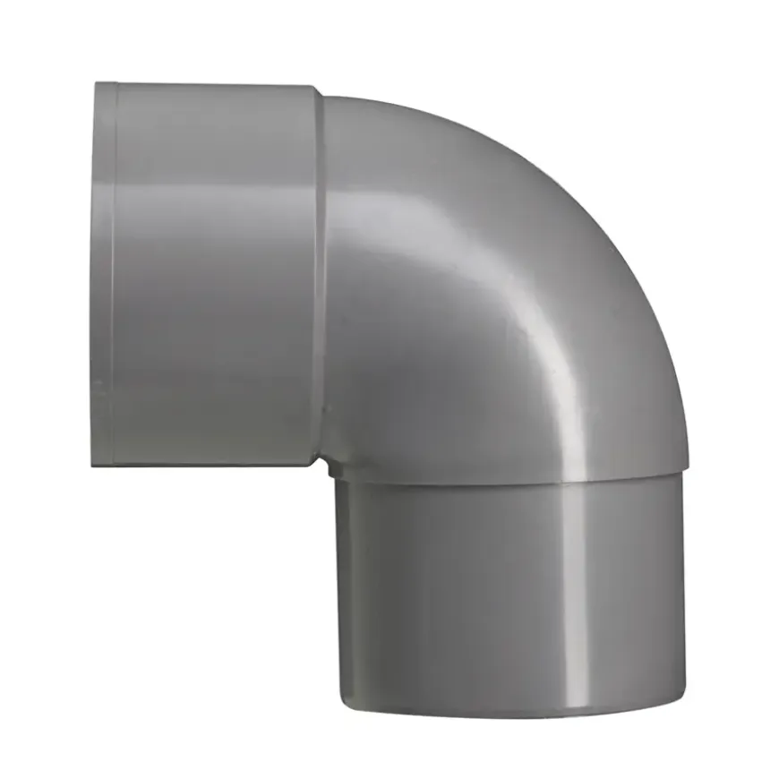 Martens PVC Bocht 90° Grijs Mof/ Verjongd 80 mm