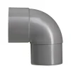 Martens PVC bocht 90° grijs mof/verjongd 70 mm