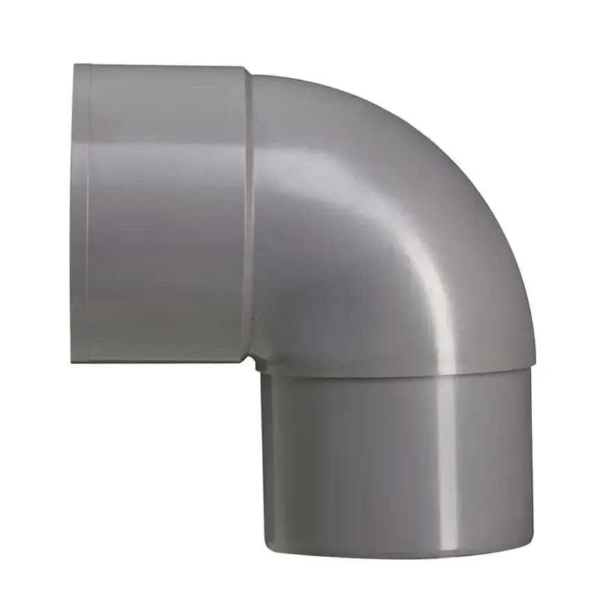 Martens PVC bocht 90° grijs mof/verjongd 100 mm