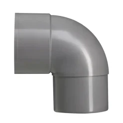 Martens PVC bocht 90° grijs mof/verjongd 60 mm