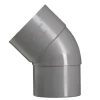 Martens PVC bocht 45° grijs mof/verjongd 100 mm