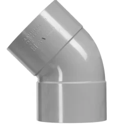 Martens PVC bocht 45° grijs 2x mof 75 mm