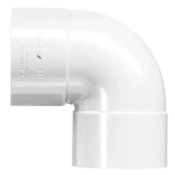 Martens PVC bocht 90° wit 2x mof 40 mm
