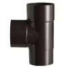 Martens PVC T-stuk 90° Bruin Mof/ Verjongd 70 x 70 mm
