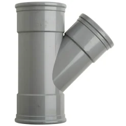 Martens PVC T-stuk 45° 3x manchet 125x110 mm