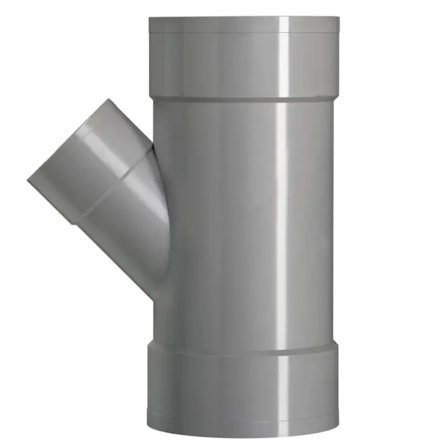 Martens PVC T-stuk 45° 3x Mof 125 x 75 mm