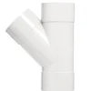 Martens PVC T-stuk 45° 3x Mof 32 x 32 mm Wit