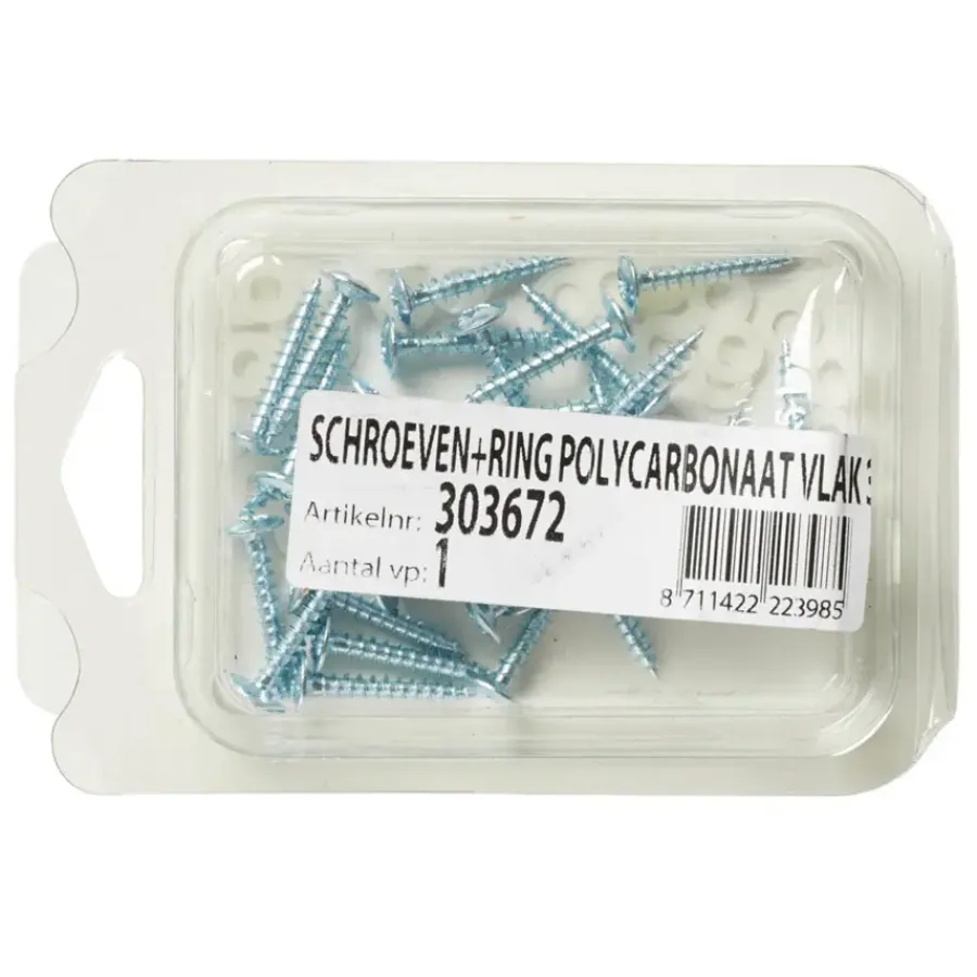 Martens schroeven voor polycarbonaatplaat 30 stuks