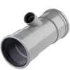 Martens T-stuk 45° PVC grijs 2x schuifmof 1x lijmverbinding 110x40x110 mm