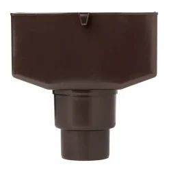 Martens vergaarbak met overloop bruin 80x100 mm