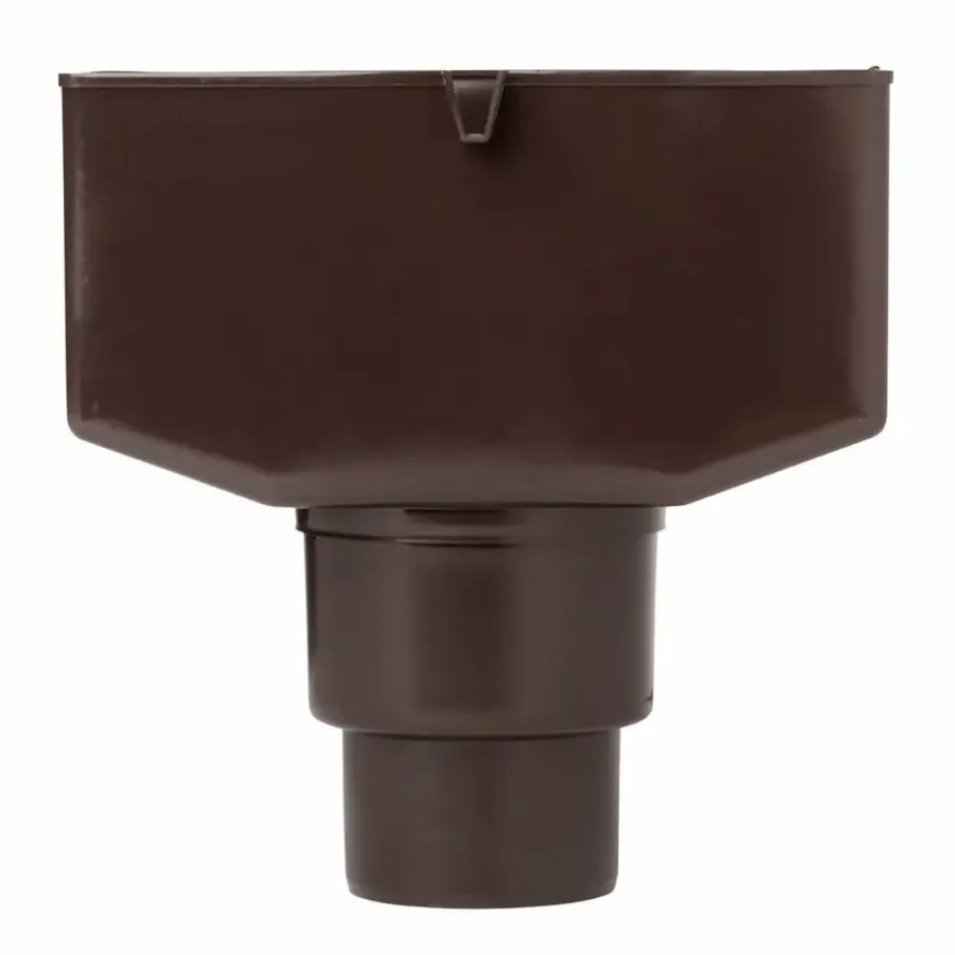 Martens vergaarbak met overloop bruin 80x100 mm