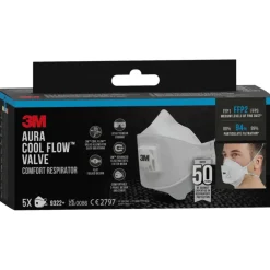 3M Aura stofmasker 9322 FFP2 met ventiel