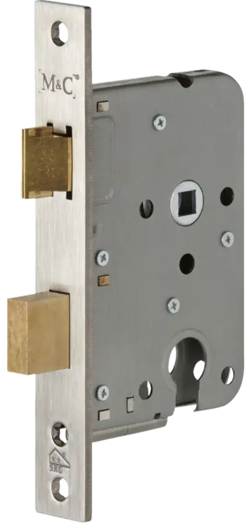 M&C veiligheidsslot met sluitkom SKG 2-sterren 55 mm Doorn 50mm PC 55mm