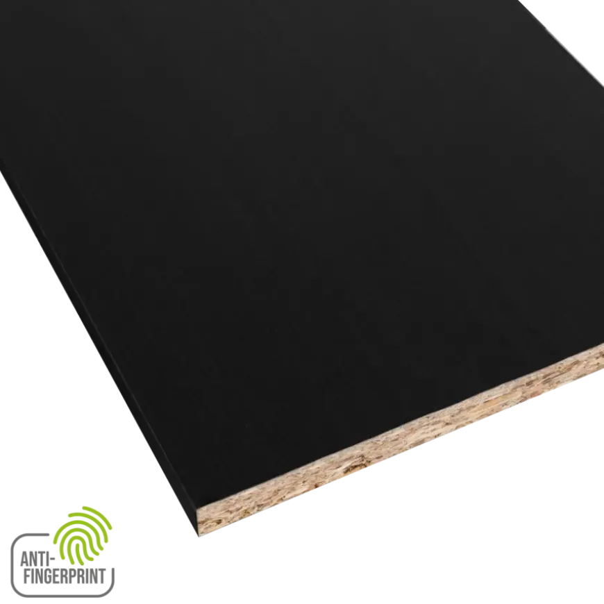 Meubelpaneel antraciet essen ABS fingerprint proof 240x60 cm 18 mm