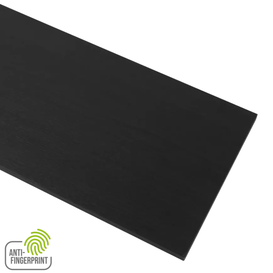 Meubelpaneel antraciet essen ABS fingerprint proof 240x60 cm 18 mm
