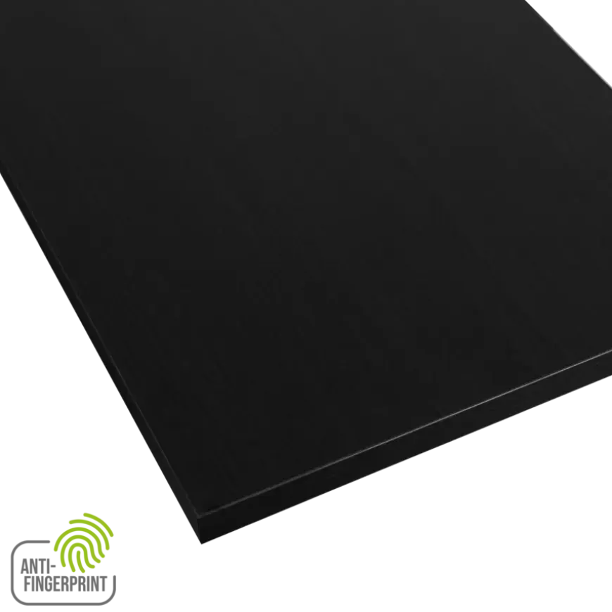 Meubelpaneel antraciet essen ABS fingerprint proof 80x40 cm 18 mm