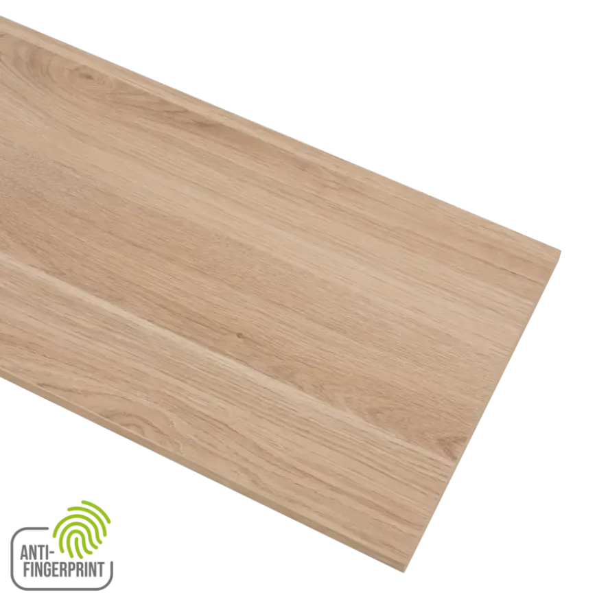 Meubelpaneel gebleekt eiken ABS fingerprint proof 240x60 cm 18 mm