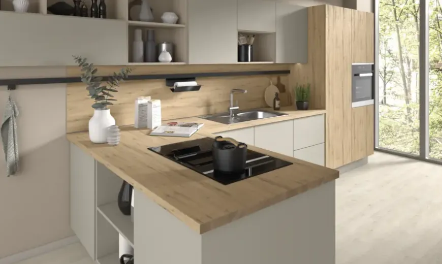 Meubelpaneel naturel eiken ABS 120x40 cm 18 mm