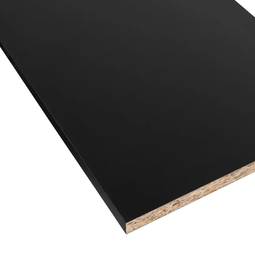 Meubelpaneel zwart ABS 240x40 cm 18 mm