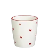 Geen Mok hart rood - h9,5xd9cm