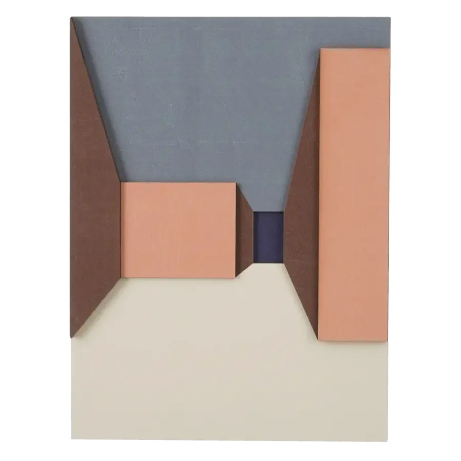 Geen Muurdecoratie blauw - l30xb2xh40cm