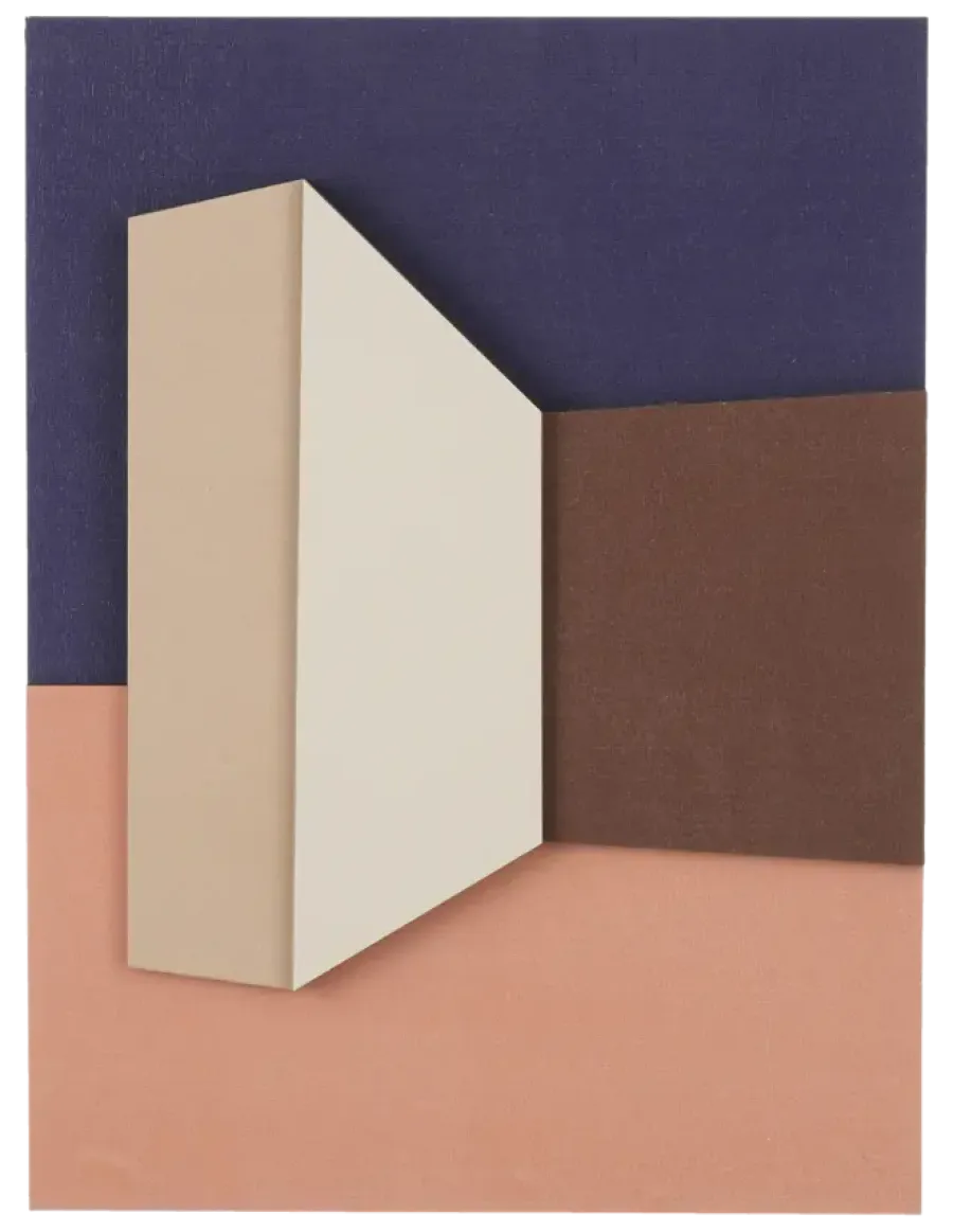 Geen Muurdecoratie blauw - l30xb2xh40cm