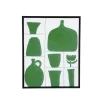 Geen Muurdecoratie canvas groen - l40xb50xh3,5cm