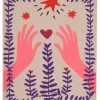 Geen muurdecoratie hand roze FSC Mix - l40xb50xh3cm