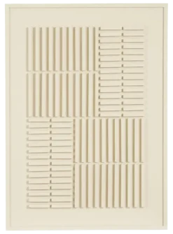 Geen Muurdecoratie licht grijs FSC 100% - l50xb70xh2cm