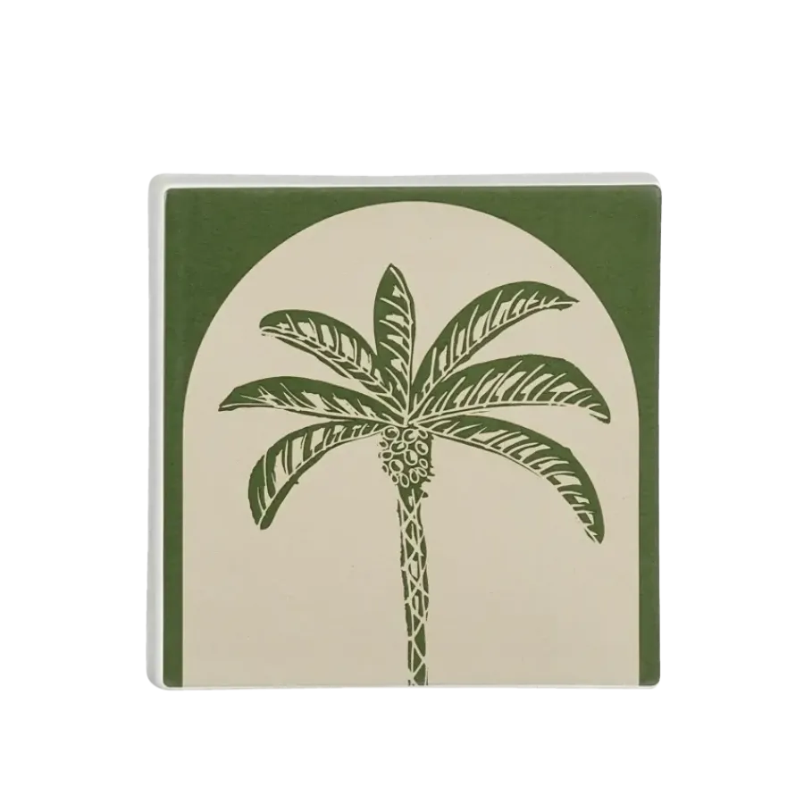 Geen Muurdecoratie palmboom groen - l12xb12xh1,5cm