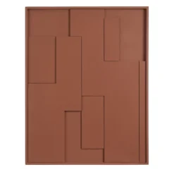 Geen Muurdecoratie rood FSC 100% - l70xb90xh2,5cm