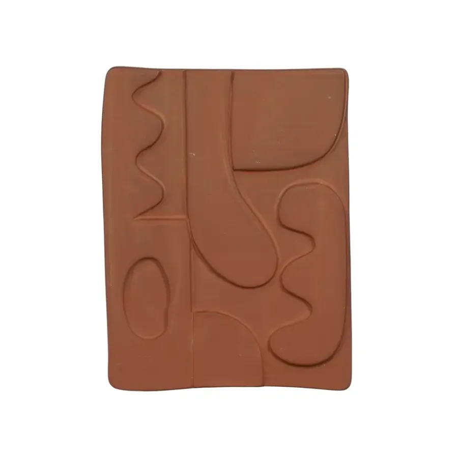 Geen Muurdecoratie terra - l18,5xb24xh1,5cm