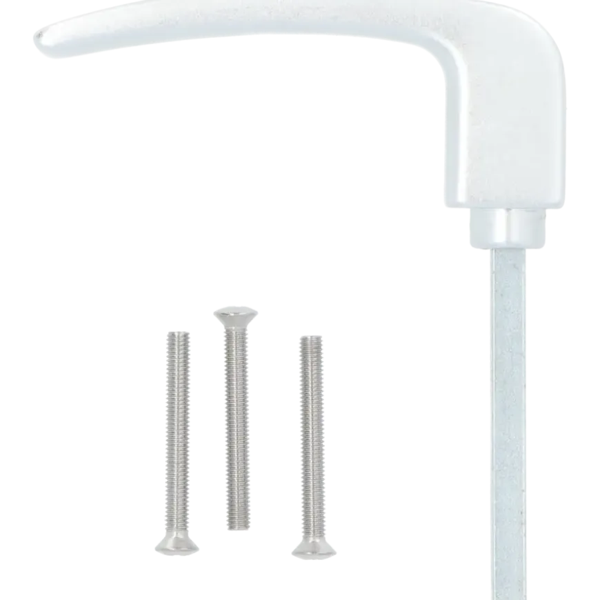 Nemef montageset aluminium kruk voor deuren met dikte 58-62 mm