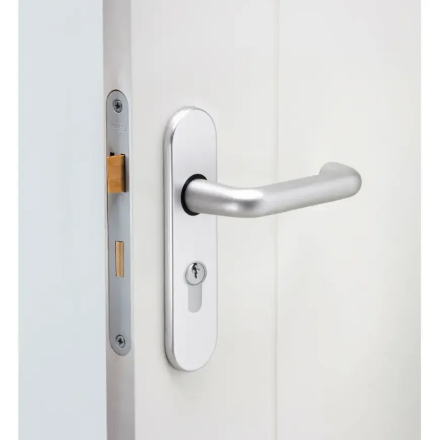 NEMEF 1200 serie insteekcilinderslot binnendeur met rvs voorplaat binnendeur Doorn 50mm PC 55mm