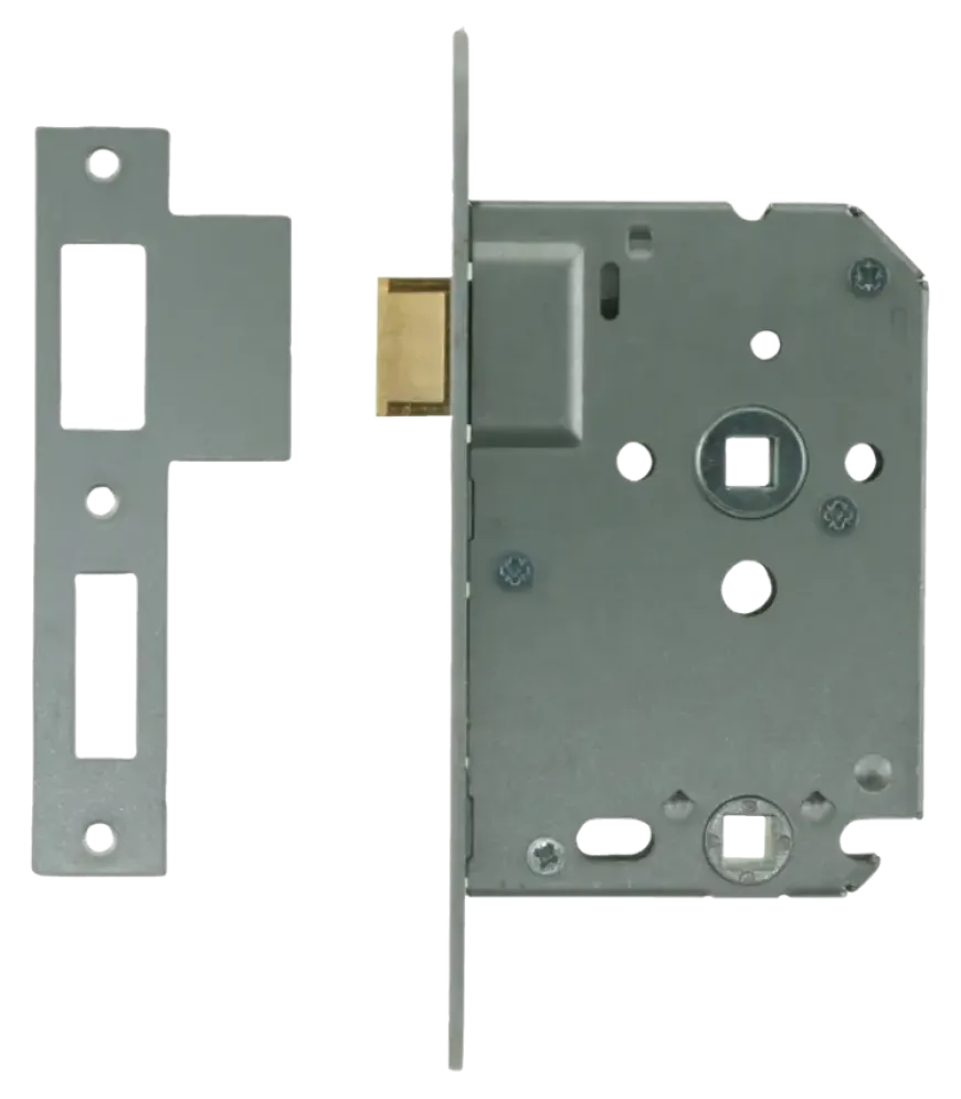 NEMEF 1200 serie insteekslot badkamerslot/wc-slot met gelakte voorplaat Doorn 50mm PC 63mm
