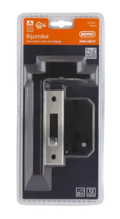 NEMEF veiligheidsbijzetslot SKG 2-sterren Doorn 60mm PC 72mm