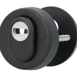 Nemef veiligheidsrozet 3441-II zwart rond 60mm SKG***