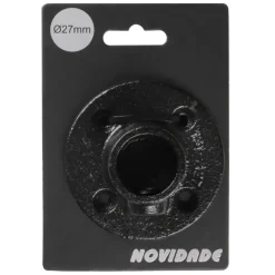 Novidade steigerbuis koppelstuk voetplaat zwart ø 27 mm