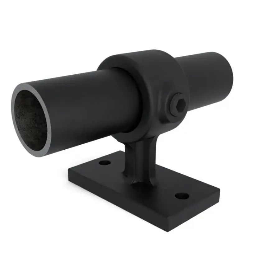 Novidade steigerbuis koppelstuk leuningdrager zwart ø 27 mm