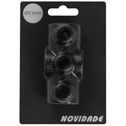Novidade steigerbuis koppelstuk kruisstuk zwart ø 21 mm