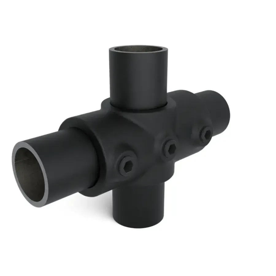 Novidade steigerbuis koppelstuk kruisstuk zwart ø 21 mm