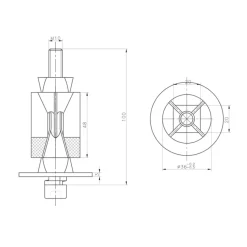 Novidade steigerbuis koppelstuk expander verzinkt ø 42 mm