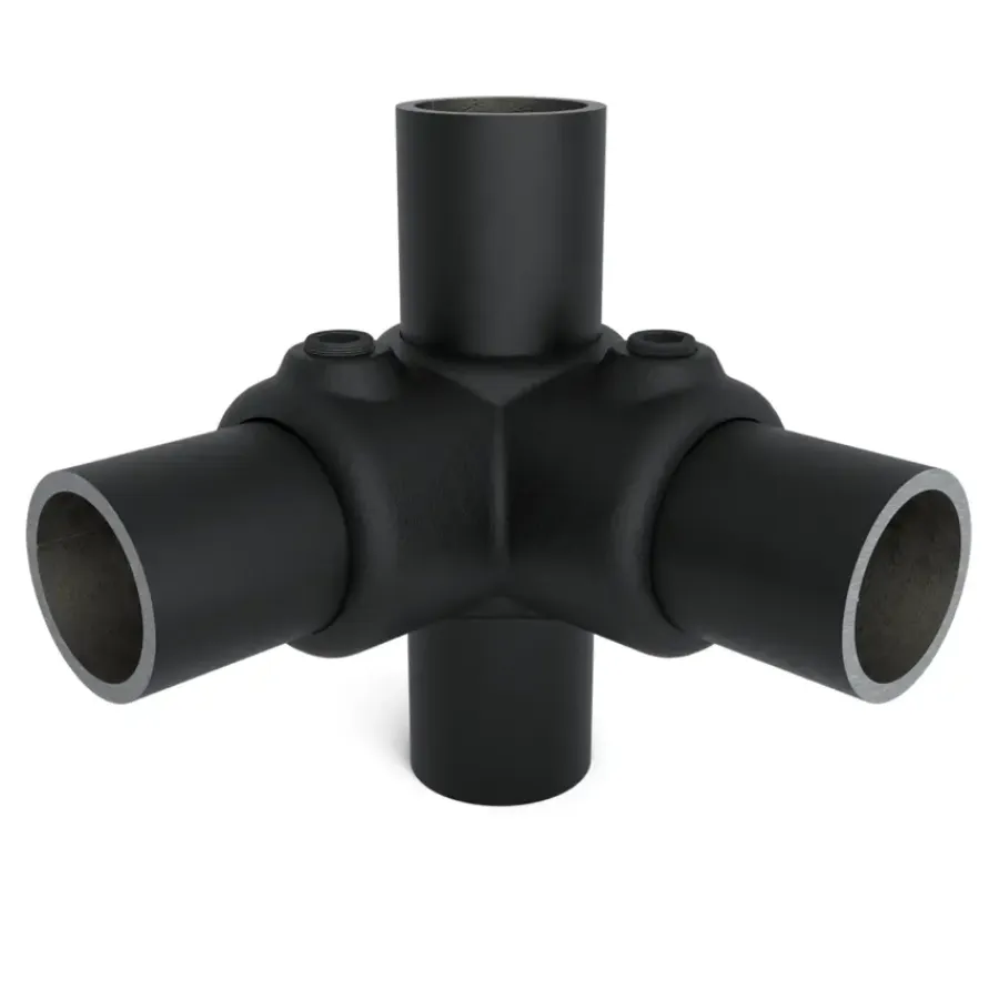 Novidade steigerbuis koppelstuk hoekstuk zwart ø 27 mm