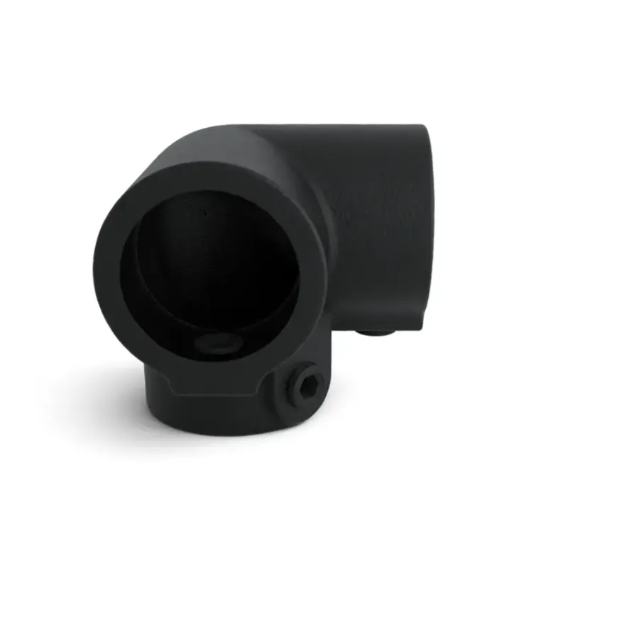 Novidade steigerbuis koppelstuk hoekstuk zwart ø 21 mm